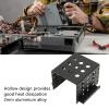 QANYEGN 2.5in HDD Mounting Rack, Aluminium Alloy Hollow Hard Drive Storage Bracket, Hard Drive Cage for 2.5in IDE HDD SSD (Black) view 2