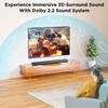 Hiwill 2.2ch Dolby Soundbar for Smart TV, 200W Peak Power, 6 Drivers - 2 SUBWOOFER/ 2 Tweeter Build-in, Deep Bass/Clear Voice, 3D Surround Speakers w/HDMI ARC/Opt/BT 5.3, TV/PC Sound Bar-35.4" Long view 2