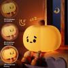 FRAGRANTGARDEN 2024 Cute Pumpkin Night Light, Touch Lamp with 3 Brightness Levels, Soft Silicone Rechargeable Warm Light for Women and Kids (G-Pumpkin+Rabbit+Pig) view 2