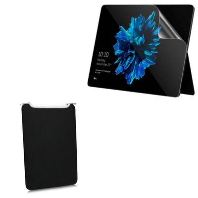 BoxWave Case Compatible with Eve V (12.3 in) - SlipSuit, Soft Slim Neoprene Pouch Protective Case Cover - Jet Black