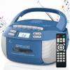 Greadio Boombox CD and Cassette Player Combo, CD Player with Bluetooth view 1
