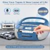 Greadio Boombox CD and Cassette Player Combo, CD Player with Bluetooth view 4
