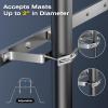 Eave Antenna Mount Bracket Kit 304 Stainless Steel with Adjustable Eave Brace 45"-60" for TV FM CB Antenna Mast Pole Installation,Standoff 4" from Wall view 3
