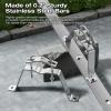 Eave Antenna Mount Bracket Kit 304 Stainless Steel with Adjustable Eave Brace 45"-60" for TV FM CB Antenna Mast Pole Installation,Standoff 4" from Wall view 4