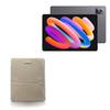 BoxWave Case Compatible with N-one NPadQ - Velvet Pouch Stand, Velour Slip Sleeve Built-in Foldable Kickstand - Tan view 1