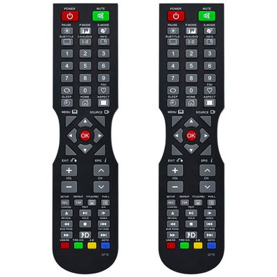 2Pack QT1E Replacement Remote for Soniq TV QT166 QT155 QT138 E32W13B-AU E32W13D-AU E40V14A-AU E40V14B-AU E40V16A-AU E40W13A-AU E40W13C-AU E42V14A-AU E43V15B-AU E43V15C-AU E43V15D-AU E48W13A-AU