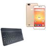 BoxWave Keyboard Compatible with Sky Devices Platinum E5 - SlimKeys Bluetooth Keyboard, Portable Thin with Chiclet-Style Keys - Jet Black view 1