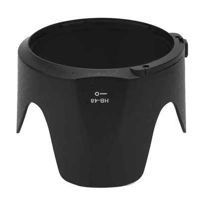 Camera Lens Hood, Camera Accessories Plastic Black Lens Hood with High Performance for Backlight Photography