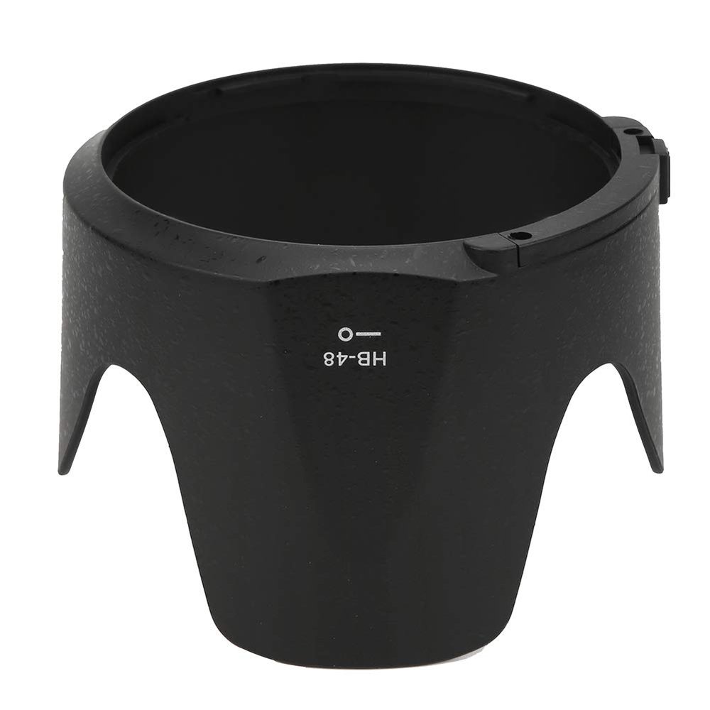 Camera Lens Hood, Camera Accessories Plastic Black Lens Hood with High Performance for Backlight Photography