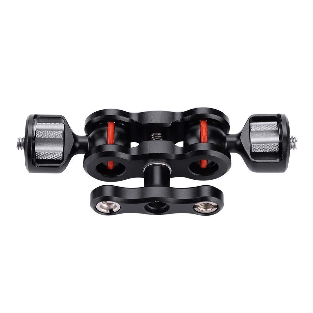 Double Ball Arm Mount, Camera Mount Multi Function Dual Ball Head Hot Shoe Magic Arm Adapter Magic Arm Mount, Mount Adapter Camera Accessory