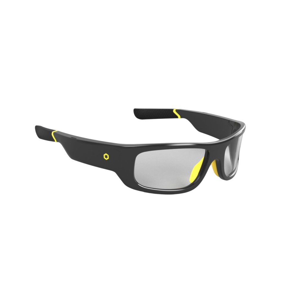 Lucyd Armor Smart Safety Glasses for Men & Women, TR90 Frame, Bluetooth Smart Safety Glasses with Light Adaptive Lenses, Open Ear Speakers & Microphone - ANSI Z87.1 (Standard)