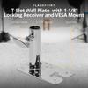Flashpoint T-Slot Wall Plate with 1-1/8" Locking Receiver and VESA Mount view 4