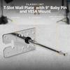 Flashpoint T-Slot Wall Plate with 9" Baby Pin and VESA Mount view 3