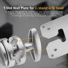 Flashpoint T-Slot Wall Plate with 3" Baby Swivel Pin and VESA Mount view 2