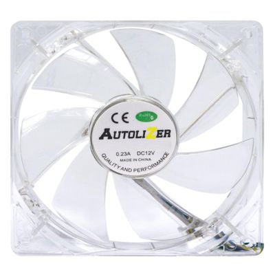 120mm White LEDs PC Fans, Sleeve Bearing Silent Cooling Fan for Computer PC Cases, CPU Coolers