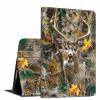 GFRGTFHYT for iPad Pro 11 Inch Case 2024 5th Generation (M4) Camouflage Tree Deer Design TPU Shockproof Protective PU Leather Slim Smart Folio Cover Shell Adjustable Stand Kickstand Auto Sleep/Wake view 1