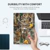 GFRGTFHYT for iPad Pro 11 Inch Case 2024 5th Generation (M4) Camouflage Tree Deer Design TPU Shockproof Protective PU Leather Slim Smart Folio Cover Shell Adjustable Stand Kickstand Auto Sleep/Wake view 3