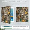 GFRGTFHYT for iPad Pro 11 Inch Case 2024 5th Generation (M4) Camouflage Tree Deer Design TPU Shockproof Protective PU Leather Slim Smart Folio Cover Shell Adjustable Stand Kickstand Auto Sleep/Wake view 4