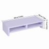HAOHIZE Monitor Stand, 2 Tier Wood Monitor Stand Monitor Riser Lcd Tv Laptop Rack Computer Screen Riser Shelf Computer Desk Organizer For Laptop Computer view 2