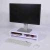 HAOHIZE Monitor Stand, 2 Tier Wood Monitor Stand Monitor Riser Lcd Tv Laptop Rack Computer Screen Riser Shelf Computer Desk Organizer For Laptop Computer view 3
