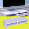 HAOHIZE Monitor Stand, 2 Tier Wood Monitor Stand Monitor Riser Lcd Tv Laptop Rack Computer Screen Riser Shelf Computer Desk Organizer For Laptop Computer view 4