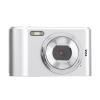 2.7K Digital Camera, 8X Zoom Video Camera Camcorder Autofocus with 2.4 Inch Screen, 48MP Portable Travel Camera Support 128GB for Selfie Vlogging (Silver) view 1