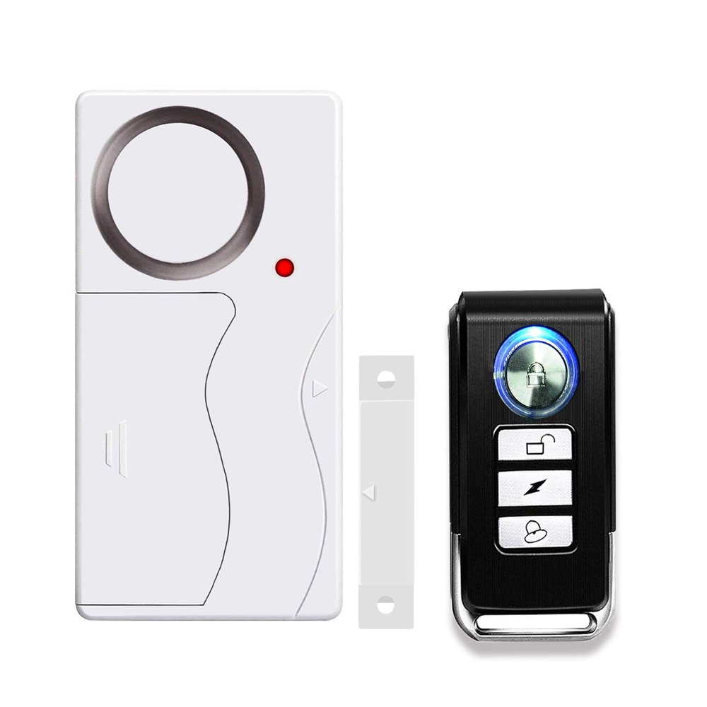 Security Door and Window Alarm for Home, GreenCycle 1Set Multi-Function Wireless Burglar Alert Security Alarms with Remote Control,4 Modes,105 dB, Home Security, Ideal for Home, Garage, Apartment