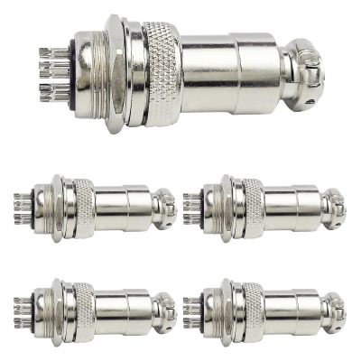 GX20, 8-Pin, Panel-Mount, Circular Connector, Male & Female, 5A 150V