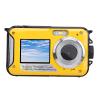 2.7K Underwater Camera, 16X Zoom Digital Action Camera Autofocus with Dual Screens, 48MP Portable Camcorder Water for Snorkeling Diving (Yellow) view 1