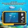 2.7K Underwater Camera, 16X Zoom Digital Action Camera Autofocus with Dual Screens, 48MP Portable Camcorder Water for Snorkeling Diving (Yellow) view 4