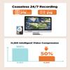 PANOOB 8CH H.265 Network Video Recorder Build in Monitor, 4K 8 PoE Ports NVR, Remote Access, Motion Alarm, 24/7 Recording, Smart Playback, Support 8MP/5MP/4MP/3MP PoE Cameras, Built in 2TBUp to 8TB view 4