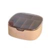YUXING1205 Cable Management Box Data Cable Storage Box dust-Proof Compartment Multifunctional Sundries Storage Box Plastic Desktop School Supplies Sorting Box Cable Management Organiser Box(Brown) view 1