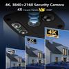4K/8.0 Megapixel & 130 Ultra Wide-Angle 2-Way Audio PoE Outdoor Home Security Camera System Wired Outdoor Video Surveillance IP Cameras System DVR System view 4