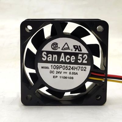 109P0524H702 3-Wire DC 24V 0.05A 50x50x15mm Cooling Fan