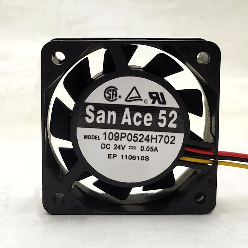 109P0524H702 3-Wire DC 24V 0.05A 50x50x15mm Cooling Fan