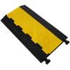 BEILOCKERY Rubber Cable Protector Ramp, 5 Channel Heavy Duty Wire Hose Protector, 20000 lbs Load Capacity Traffic Floor Driveway Speed Bump view 1