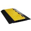 BEILOCKERY Rubber Cable Protector Ramp, 5 Channel Heavy Duty Wire Hose Protector, 20000 lbs Load Capacity Traffic Floor Driveway Speed Bump view 4