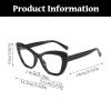 LJCZKA Stylish Blue Light Blocking Glasses Women Cat eye Eyeglasses Anti Eyesatrain Computer Gaming Cateye Frame Glasses (Brown Leopard) view 4