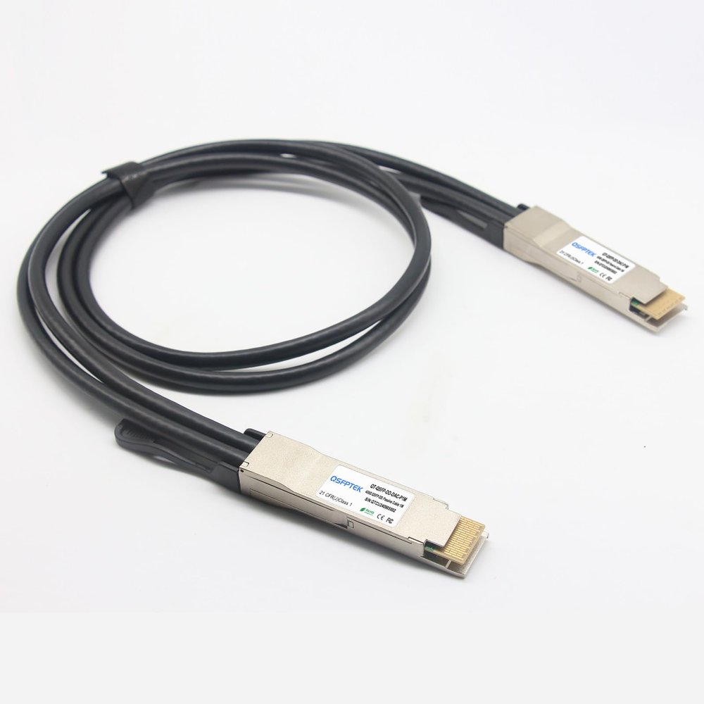 400GBASE-CU DAC Cable 30AWG, 1m(3.28ft) QSFP-DD to QSFP-DD Passive Direct Attach Cable Compatible for Cisco Switch, Router, Network Device