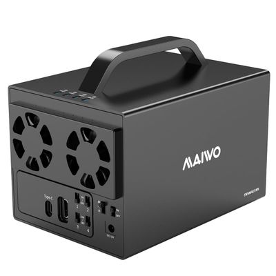 MAIWO 4 Bay Hard Drive Enclosure for 3.5'' SATA HDD with Two Fans,4 Bay HDD Enclosure with 4K HD-MI Port, 96TB Expansion,Independent Hard Drive Power Switch