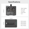 MAIWO 4 Bay Hard Drive Enclosure for 3.5'' SATA HDD with Two Fans,4 Bay HDD Enclosure with 4K HD-MI Port, 96TB Expansion,Independent Hard Drive Power Switch view 3