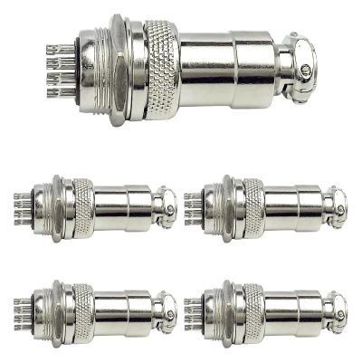 GX20, 10-Pin, Panel-Mount, Circular Connector, Male & Female, 5A 150V
