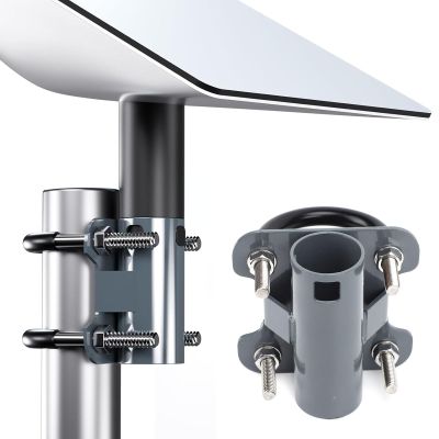 Pipe Adapter for GEN 2 V2 Dish Antenna, Stainless Steel Antenna Pole Mast Mount Pole Adapter Kit, U Bracket Roof Mounting Bracket for RV and Yacht, Easy Installation
