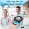 1000X Pocket Microscope for Kids - 4K 2.0" Screen, Digital Mini Scope with Slides Kit, Rechargeable Lab Handheld Portable Microscopes for Kids 4-12 Students Teens view 3
