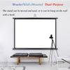 4:3 Ratio Screen for Office Presentations, Manual Pull Down Projector Screen for Classroom, Black Masking Border(4:3-Gray Fiberglass,60in) view 4