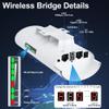 Point to Point Starlink Internet Wireless Long Range Transmission with Bracket Mount for Starlink Gen 3 Router, Starlink WiFi Extender, 5.8GHz 3KM 2 LAN Ports with 18dBi High Gain Antenna, 2 Pack view 3