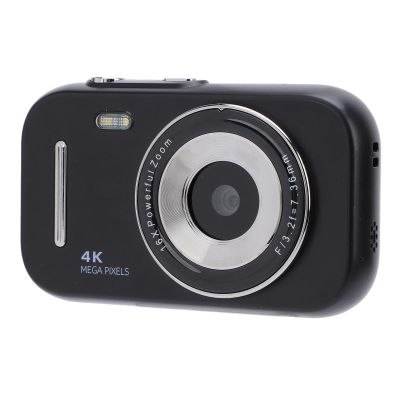 4K Digital Camera, 16X Zoom Video Camcorder Anti Shake with 2.8 Inch Screen, 48MP Portable Travel Camera Rechargeable with 20 Filters for Boys Girls Beginners (Black)