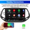 ihreesy 2G+32G Android 13 Car Stereo with Wireless Carplay & Android Auto, 10 Inch Touch Screen Car Radio with GPS FM Backup Camera WiFi SWC Compatible with Compass 2017 2018 2019 view 4