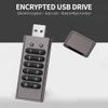 Encrypted USB Drive Secure Flash Drive 64GB AES256-bit USB 3.0 Hardware Password Memory Stick Aluminum Alloy Shell Flash Disk Automatic Lock U Disk (64, GB) view 2