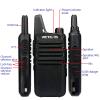 Retevis RT22 2 Way Radios(6 Pack) Bundle with Shoulder Mic(6 Pack),Rechargeable Long Range Two Way Radio,16 CH VOX Small Emergency 2 Pin Earpiece Headset,for School Retail Church view 3
